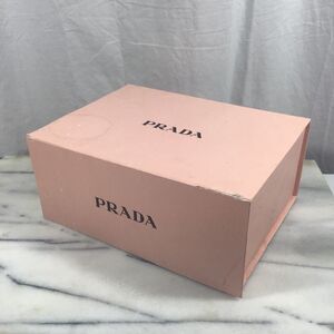 Authentic Prada Pink Textured Gift Shoe Box Empty 9.5x7x4 Luxury Storage